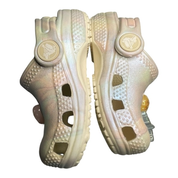 CROCS Kids Iridescent Slippers with Sea Charms - Picture 2 of 12